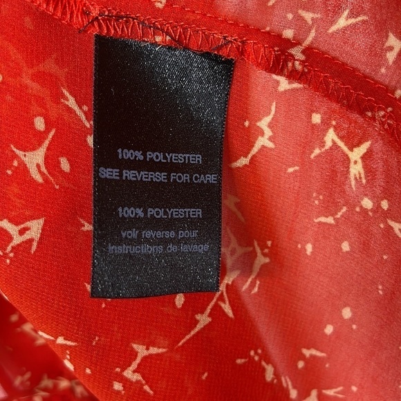 Patterson J and Kincaid Originals Red Blouse Size XS - Picture 4 of 5